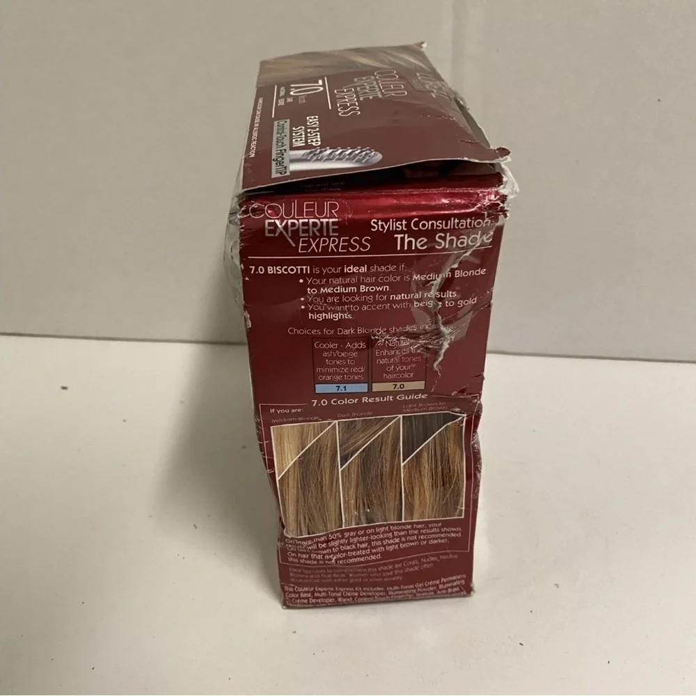 L'Oreal Paris Couleur Experte Express 7.0 Biscotti Dark Blonde Hair Color